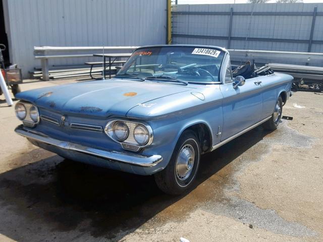 20967W248735 - 1962 CHEVROLET CORVAIR BLUE photo 2