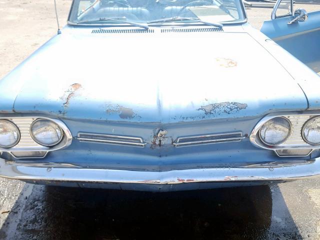 20967W248735 - 1962 CHEVROLET CORVAIR BLUE photo 7