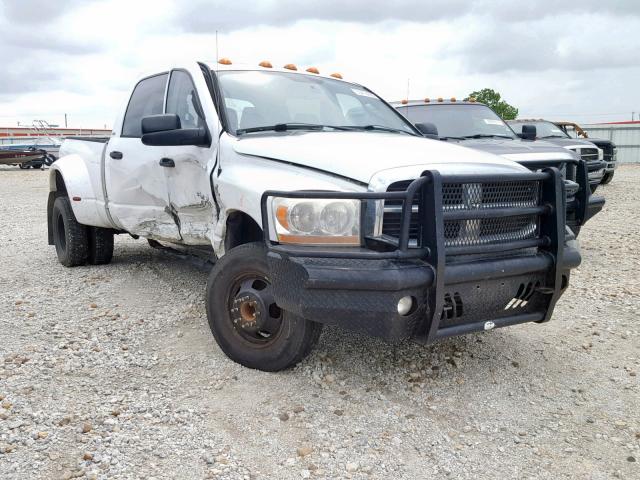 3D7MX49C46G276919 - 2006 DODGE RAM 3500 WHITE photo 1