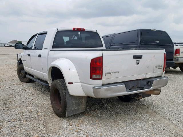 3D7MX49C46G276919 - 2006 DODGE RAM 3500 WHITE photo 3