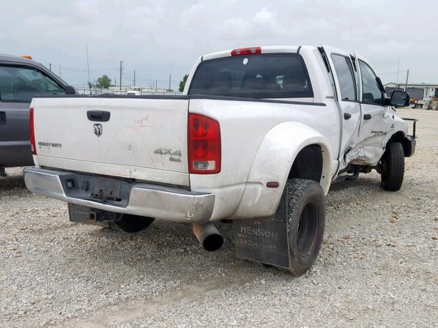 3D7MX49C46G276919 - 2006 DODGE RAM 3500 WHITE photo 4