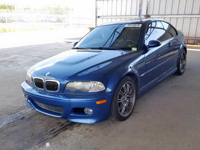 WBSBL93422JR18261 - 2002 BMW M3 BLUE photo 2