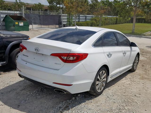 5NPE34AF8GH269528 - 2016 HYUNDAI SONATA SPO WHITE photo 4