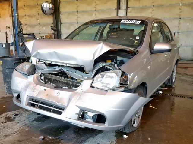 KL1TD56608B106353 - 2008 CHEVROLET AVEO BASE Gümüş foto 2