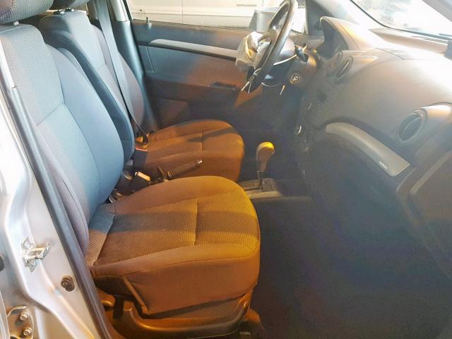 KL1TD56608B106353 - 2008 CHEVROLET AVEO BASE Gümüş foto 5