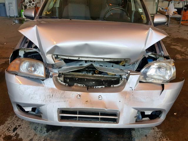 KL1TD56608B106353 - 2008 CHEVROLET AVEO BASE Gümüş foto 7