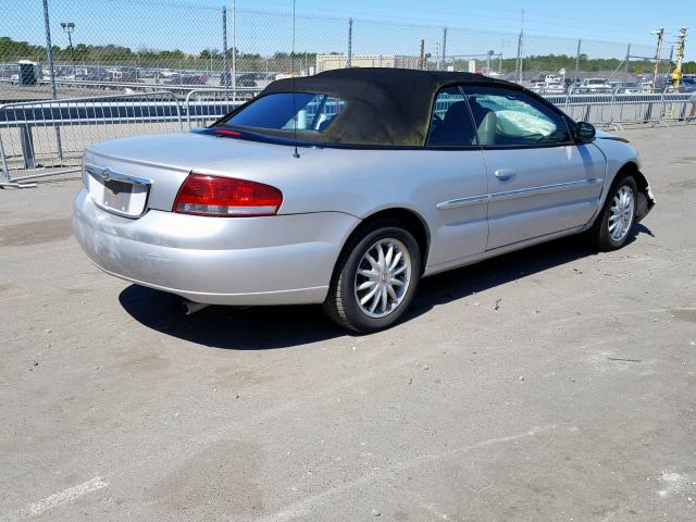 1C3EL55R92N315598 - 2002 CHRYSLER SEBRING LX SILVER photo 4