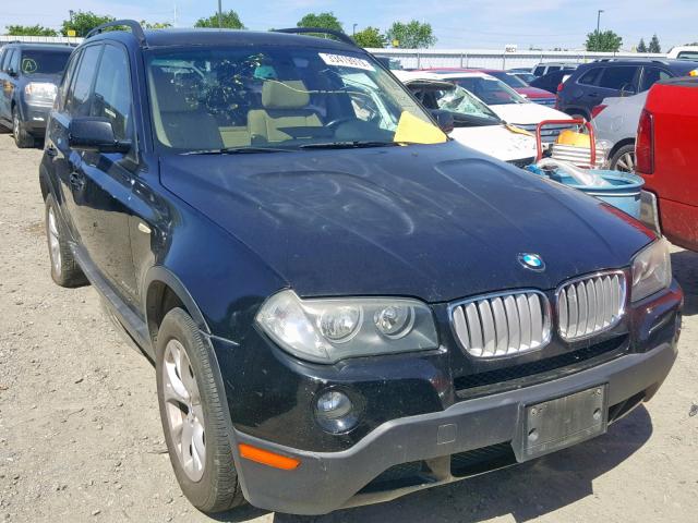 WBXPC93459WJ28370 - 2009 BMW X3 XDRIVE3 BLACK photo 1