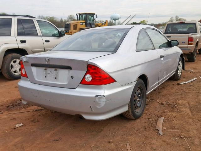 1HGEM21115L052418 - 2005 HONDA CIVIC DX V SILVER photo 4