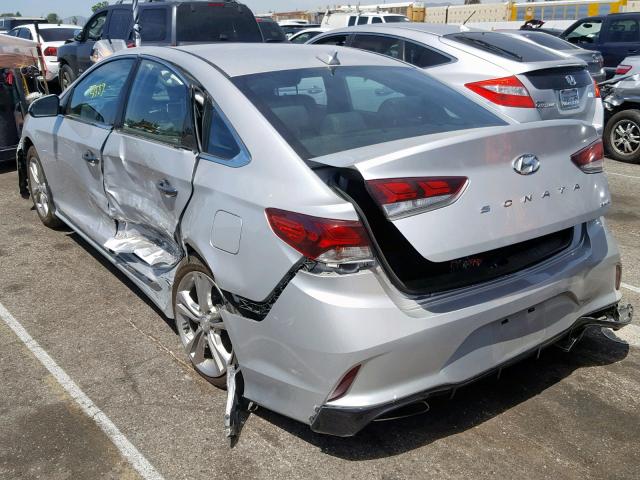 5NPE34AF1JH682995 - 2018 HYUNDAI SONATA SPO SILVER photo 3