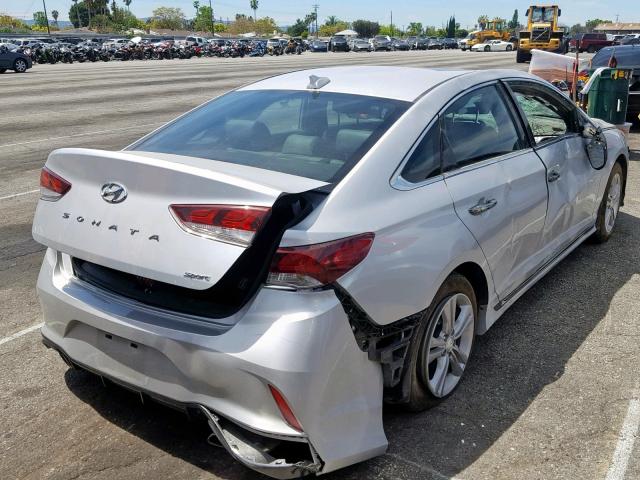 5NPE34AF1JH682995 - 2018 HYUNDAI SONATA SPO SILVER photo 4