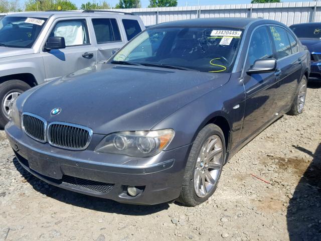 WBAHN83526DT36886 - 2006 BMW 750 LI GRAY photo 2