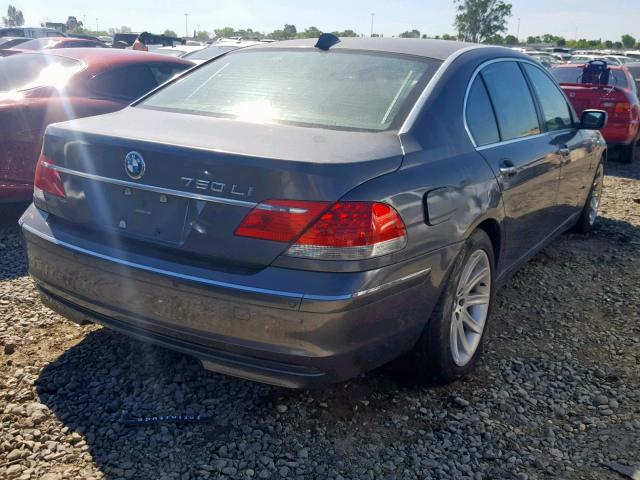 WBAHN83526DT36886 - 2006 BMW 750 LI GRAY photo 4