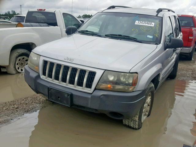 1J4GX48S64C224864 - 2004 JEEP GRAND CHER SILVER photo 2