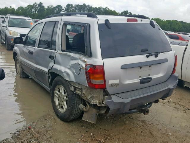 1J4GX48S64C224864 - 2004 JEEP GRAND CHER SILVER photo 3