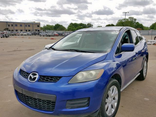 JM3ER293770142173 - 2007 MAZDA CX-7 BLUE photo 2