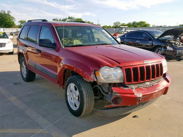 1J4HR48N45C517432 - 2005 JEEP GRAND CHER BURGUNDY photo 1