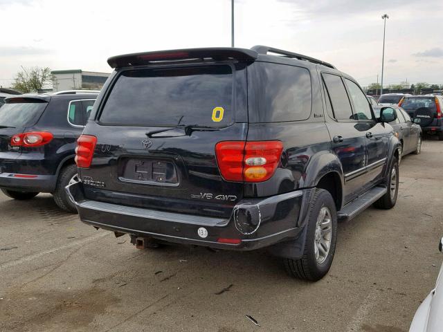 5TDBT48A54S213971 - 2004 TOYOTA SEQUOIA LI BLACK photo 4