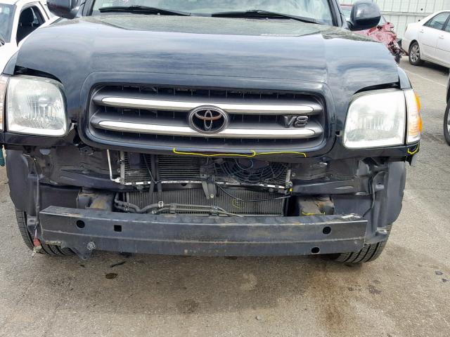 5TDBT48A54S213971 - 2004 TOYOTA SEQUOIA LI BLACK photo 9