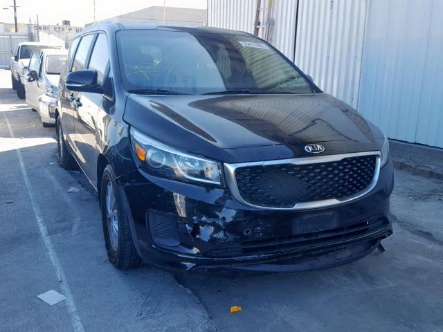 KNDMB5C18G6099669 - 2016 KIA SEDONA LX BLACK photo 1