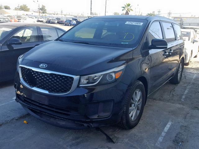 KNDMB5C18G6099669 - 2016 KIA SEDONA LX BLACK photo 2