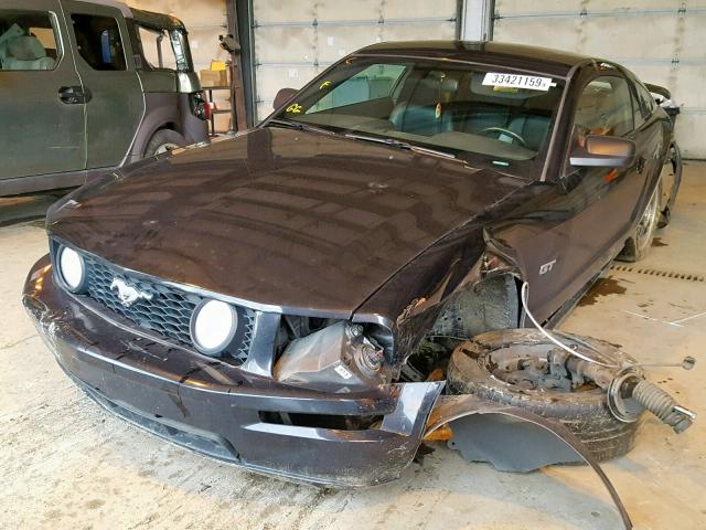 1ZVFT82H465243662 - 2006 FORD MUSTANG GT BLACK photo 2