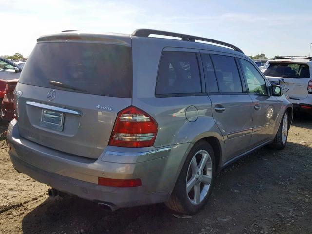 4JGBF71E27A103236 - 2007 MERCEDES-BENZ GL 450 4MA GRAY photo 4