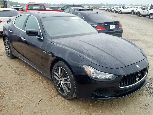 ZAM57XSA0E1086908 - 2014 MASERATI GHIBLI BLACK photo 1