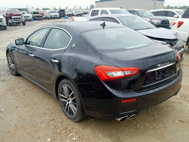 ZAM57XSA0E1086908 - 2014 MASERATI GHIBLI BLACK photo 3