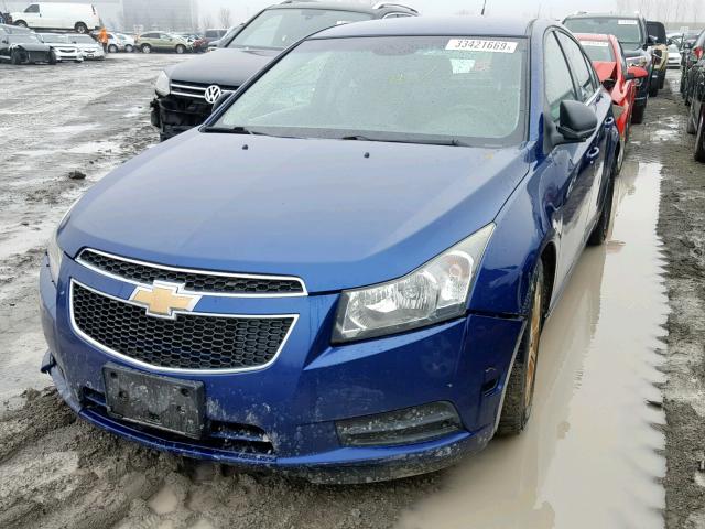 1G1PC5SH6C7196276 - 2012 CHEVROLET CRUZE LS BLUE photo 2