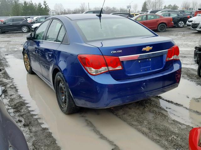 1G1PC5SH6C7196276 - 2012 CHEVROLET CRUZE LS BLUE photo 3