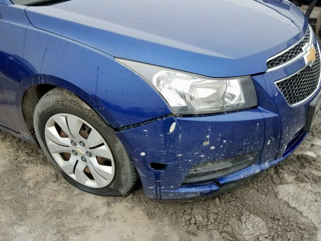 1G1PC5SH6C7196276 - 2012 CHEVROLET CRUZE LS BLUE photo 9