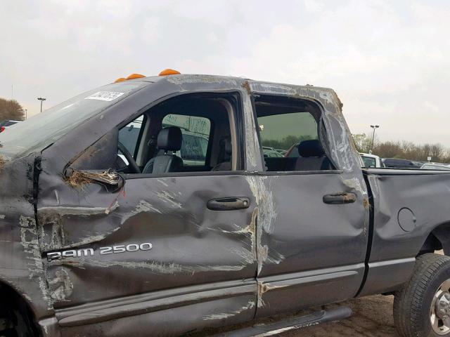 3D7KU28C44G273795 - 2004 DODGE RAM 2500 S გრაფიტი ფოტო 10