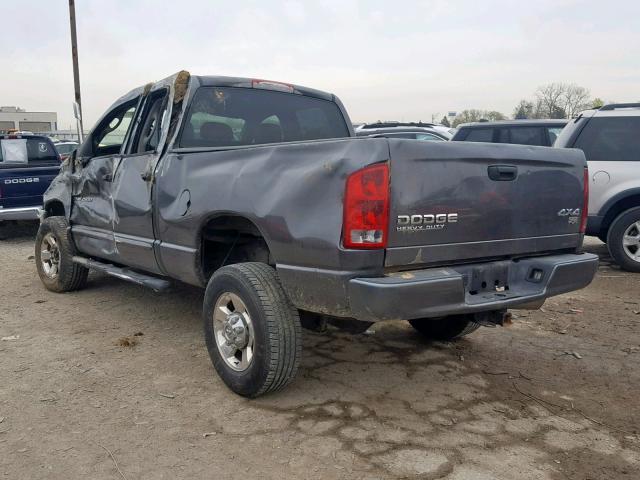 3D7KU28C44G273795 - 2004 DODGE RAM 2500 S გრაფიტი ფოტო 3