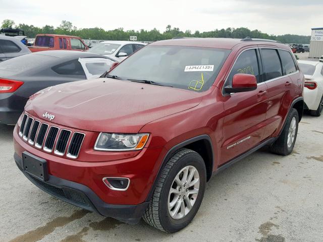 1C4RJEAG2EC145589 - 2014 JEEP GRAND CHER BURGUNDY photo 2