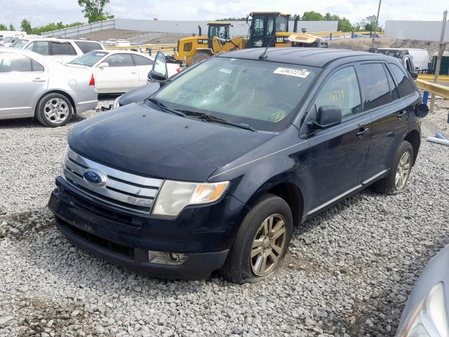 2FMDK48C68BB13846 - 2008 FORD EDGE SEL BLACK photo 2