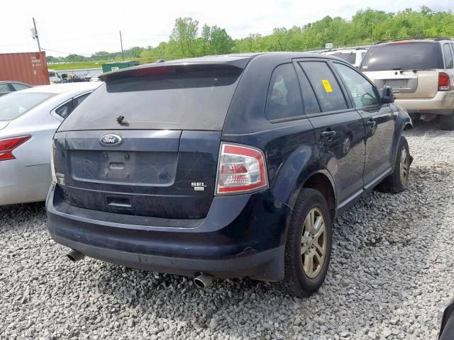 2FMDK48C68BB13846 - 2008 FORD EDGE SEL BLACK photo 4