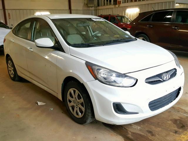 KMHCT4AE0CU188209 - 2012 HYUNDAI ACCENT GLS WHITE photo 1