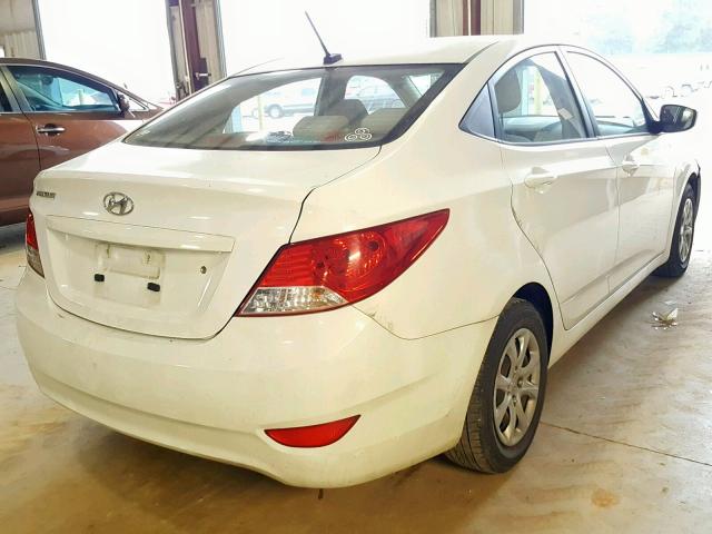 KMHCT4AE0CU188209 - 2012 HYUNDAI ACCENT GLS WHITE photo 4