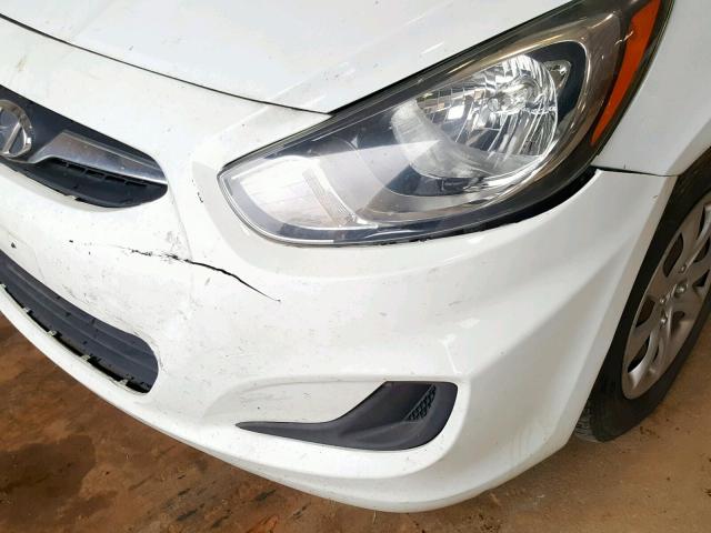 KMHCT4AE0CU188209 - 2012 HYUNDAI ACCENT GLS WHITE photo 9