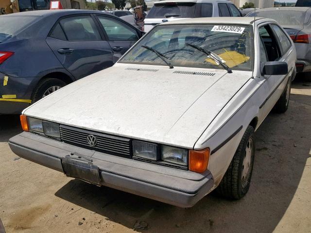 WVWCA0532HK013832 - 1987 VOLKSWAGEN SCIROCCO D WHITE photo 2