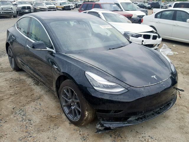 5YJ3E1EA3JF122845 - 2018 TESLA MODEL 3 BLACK photo 1