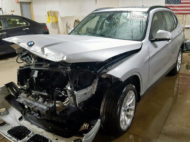 WBAVL1C52FVY33673 - 2015 BMW X1 XDRIVE2 SILVER photo 2