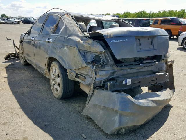 1HGCP36868A032191 - 2008 HONDA ACCORD EXL SILVER photo 3