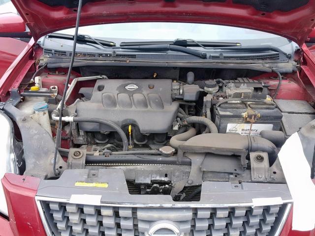 3N1AB61E27L664179 - 2007 NISSAN SENTRA 2.0 BURGUNDY photo 7