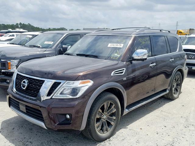 JN8AY2NF9H9300086 - 2017 NISSAN ARMADA PLA BROWN photo 2