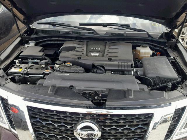 JN8AY2NF9H9300086 - 2017 NISSAN ARMADA PLA BROWN photo 7