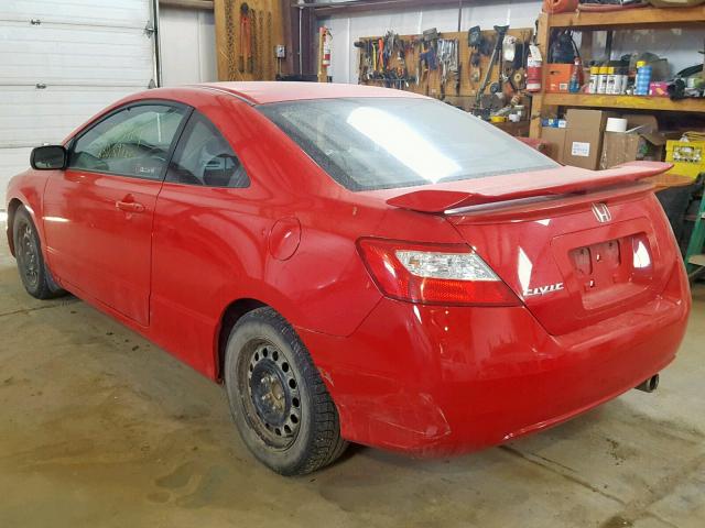2HGFG11918H005113 - 2008 HONDA CIVIC EXL 红色 照片 3