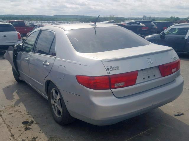 JHMCN36405C018223 - 2005 HONDA ACCORD HYB SILVER photo 3