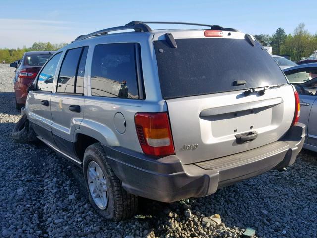 1J4GX48S04C205095 - 2004 JEEP GRAND CHER SILVER photo 3